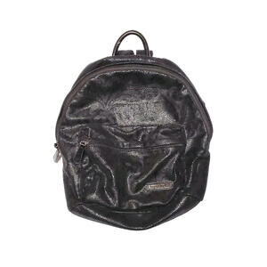 Laura Biagiotti Patterned Black Backpack Medium Sized
